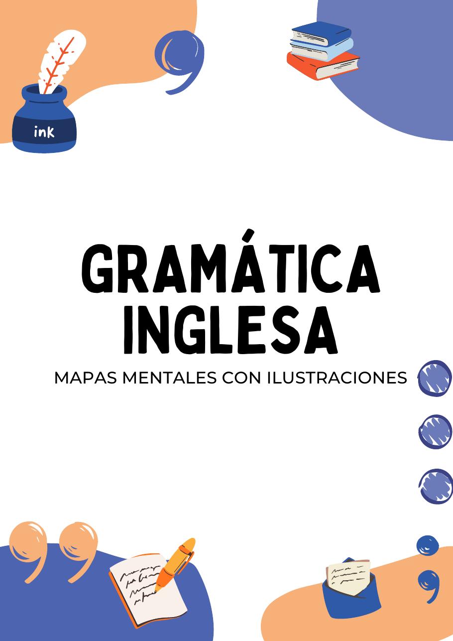 Portada de la biblioteca de mapas mentales de gramática inglesa