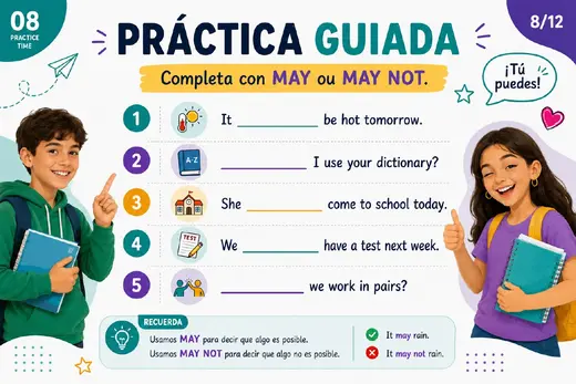 Actividad de práctica guiada con May