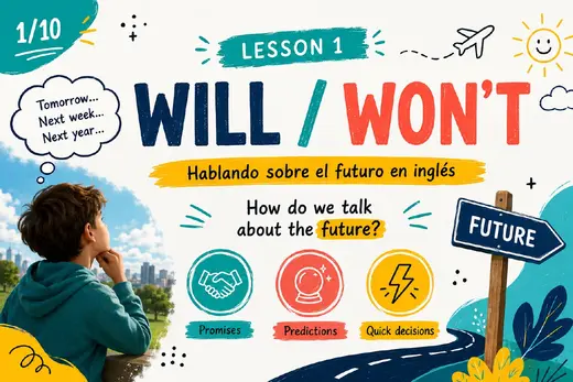 Diapositiva de portada de la clase de Will y Won't